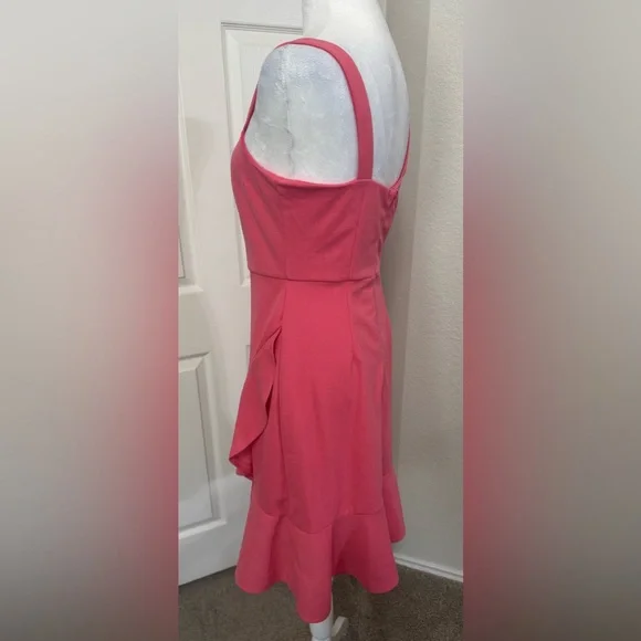 BCBG Paris Women’s Pink Ruffle Cocktail Mini Dress Size XS - Picture 5 of 10